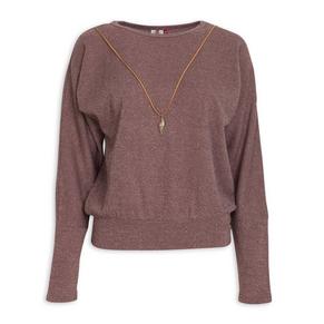 Mauve Banded Top