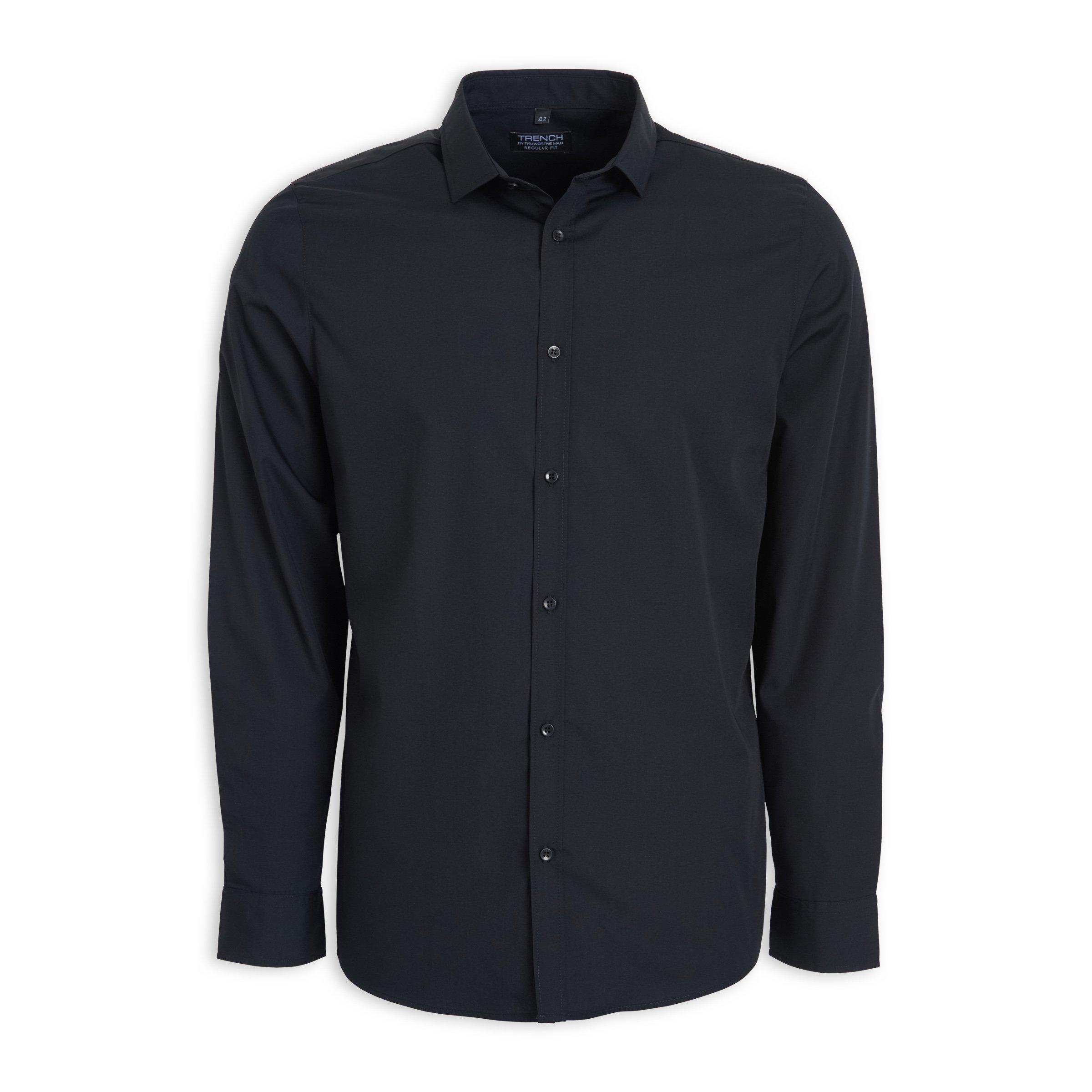 Black Regular Fit Shirt (3065842) | Truworths Man
