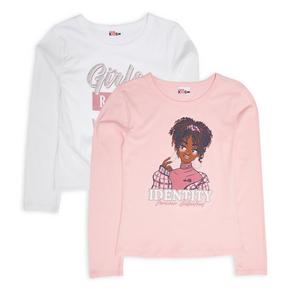 2-pack Girls Graphic Tees