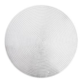 Silver round placemat