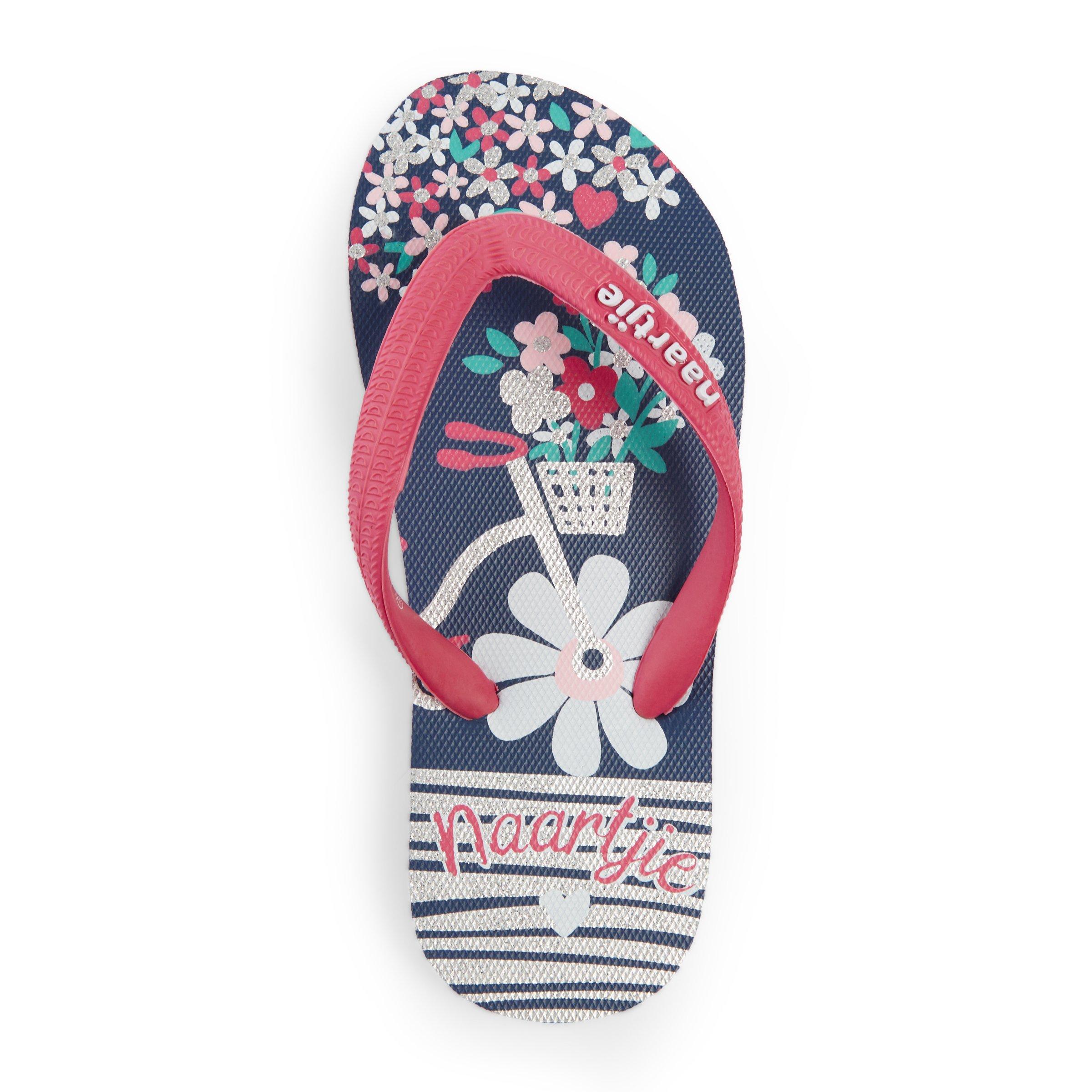 Naartjie Girls Floral Flip Flop (3066708) 