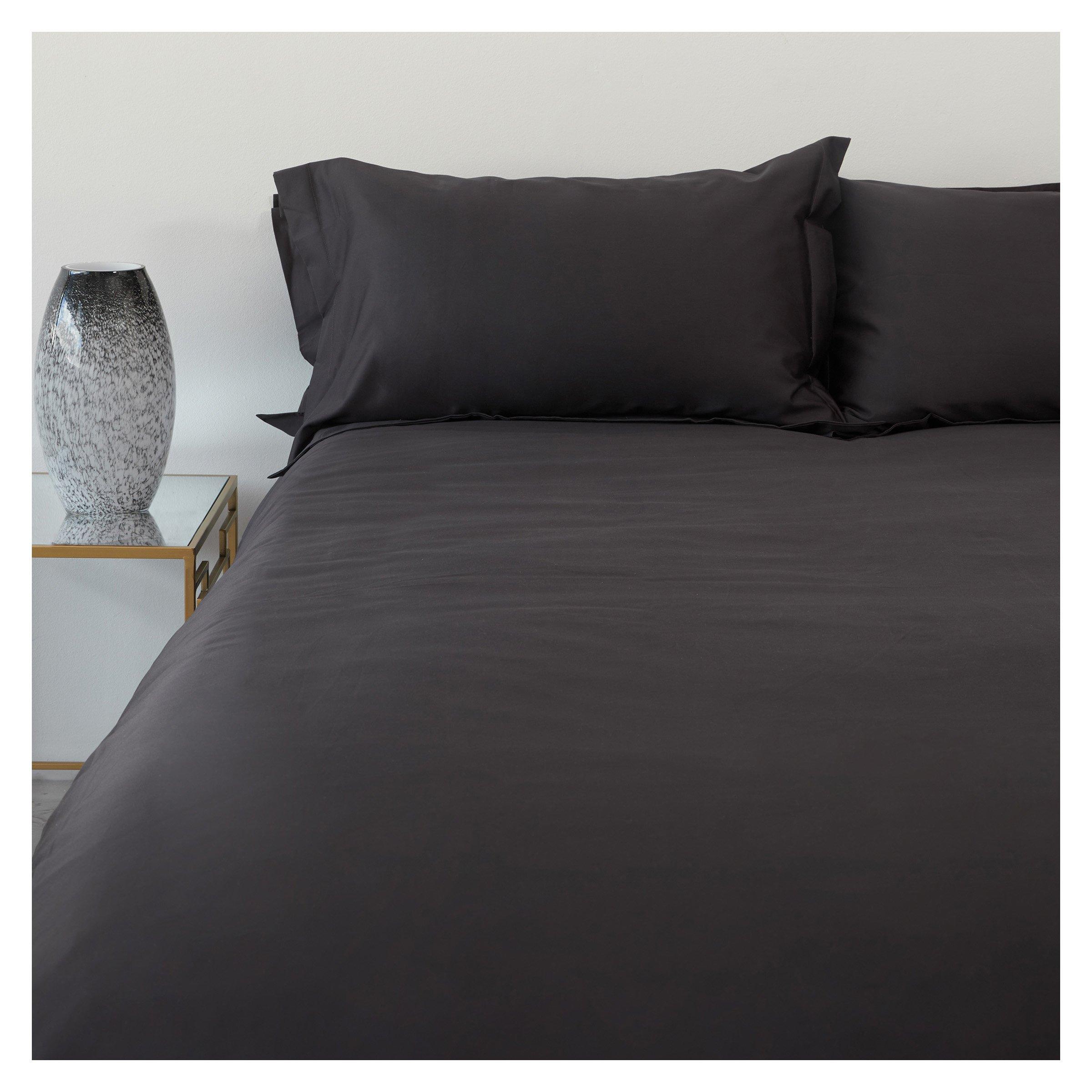 400TC Dark Charcoal Oxford Duvet Set (3068089) | Loads of Living