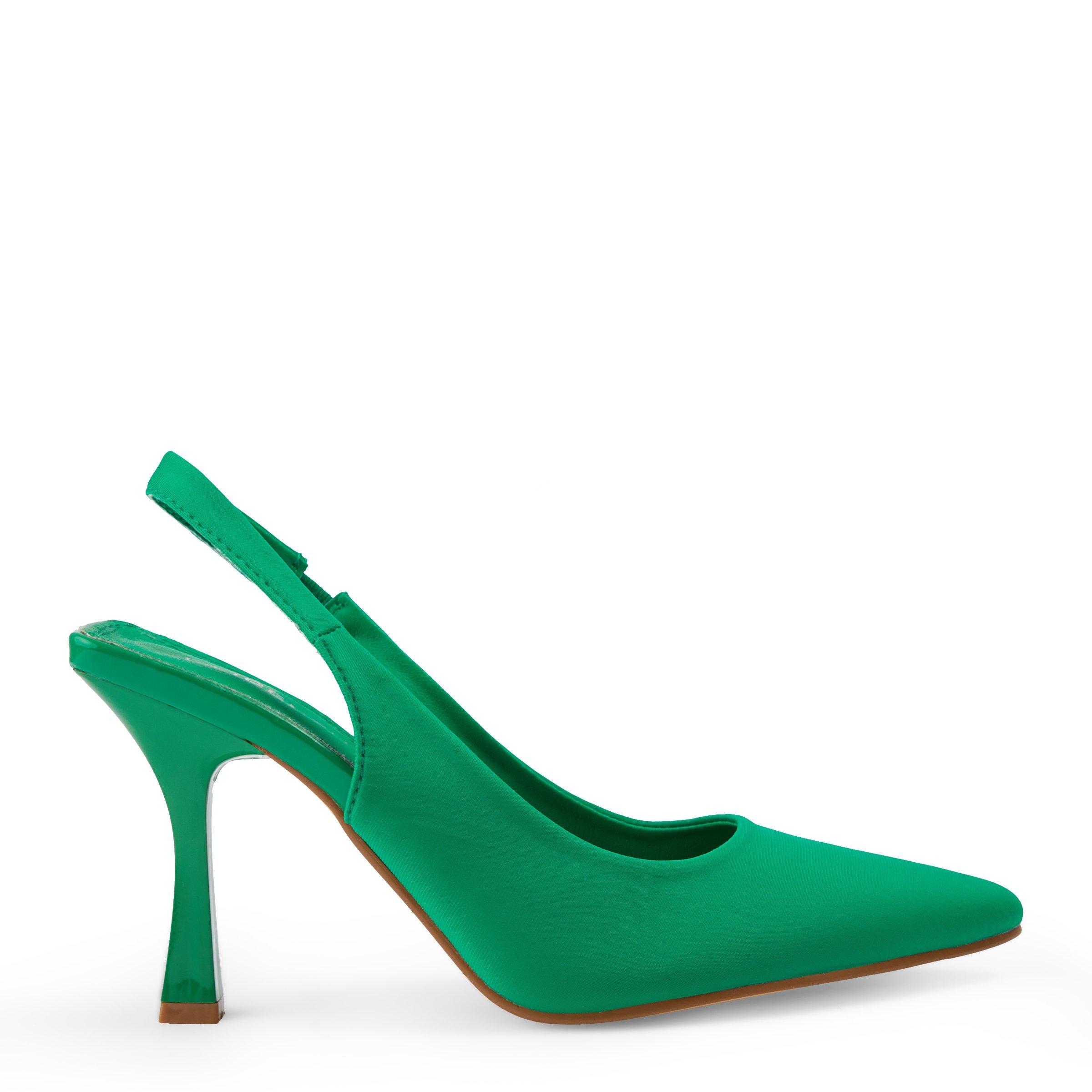 Green Heeled Slingback Sandal (3068129) | Identity