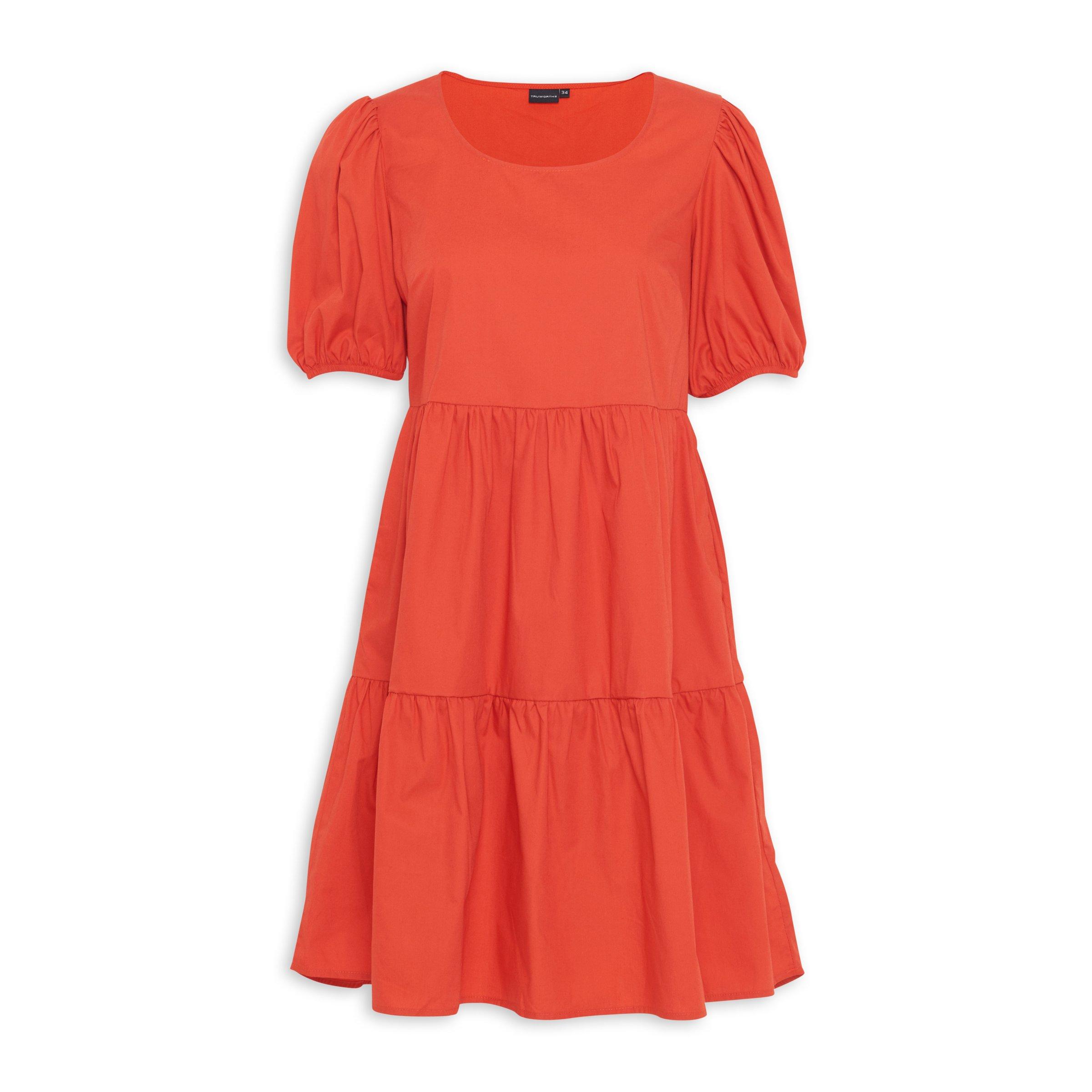 Orange Tiered Dress (3068141) | Truworths
