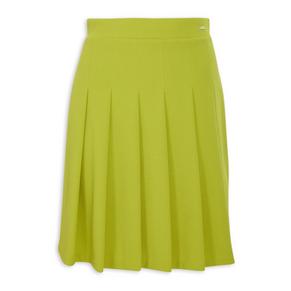 Lime Pleated Skirt