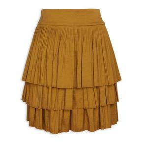Mustard Tiered Skirt