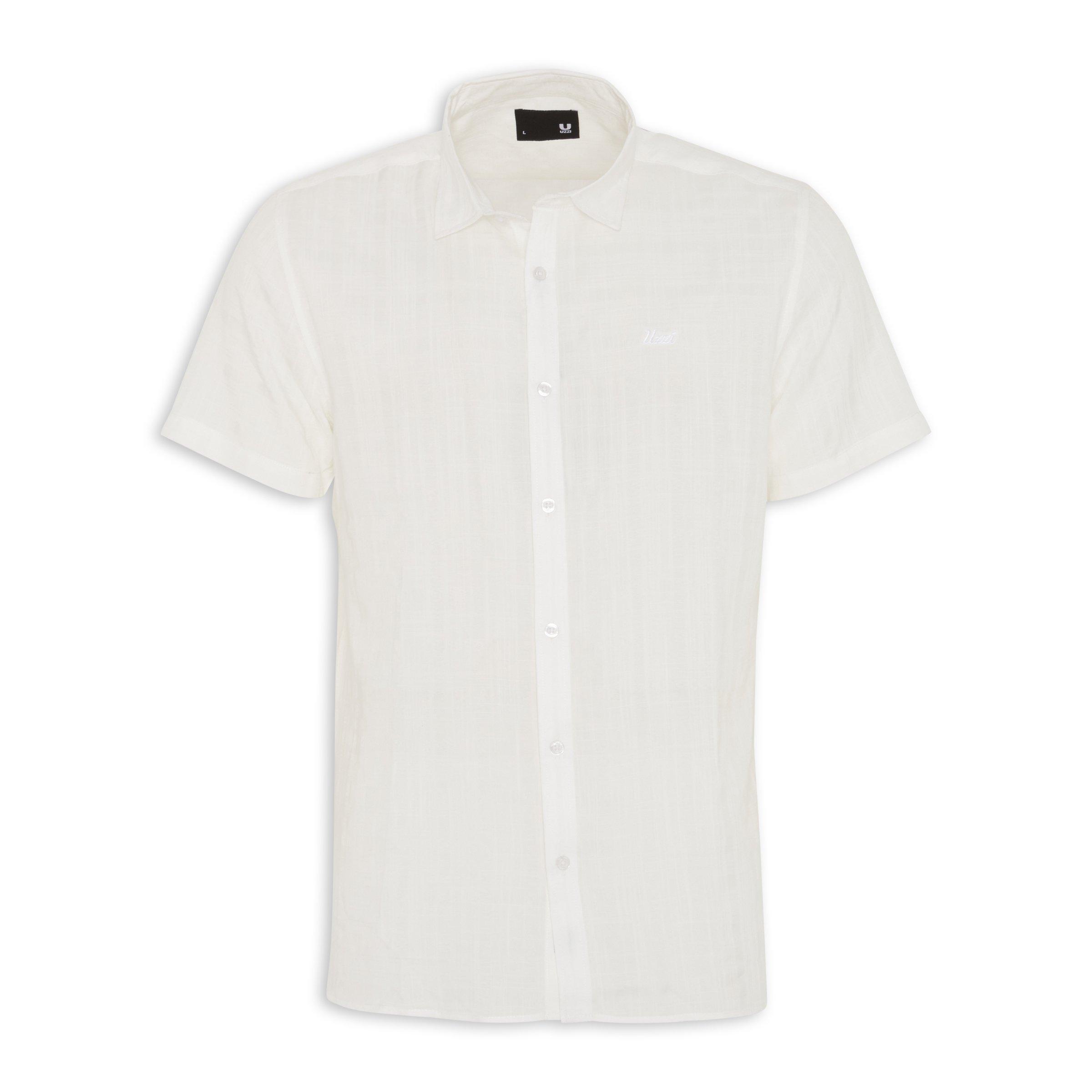 White Regular Fit Shirt (3068687) | UZZI