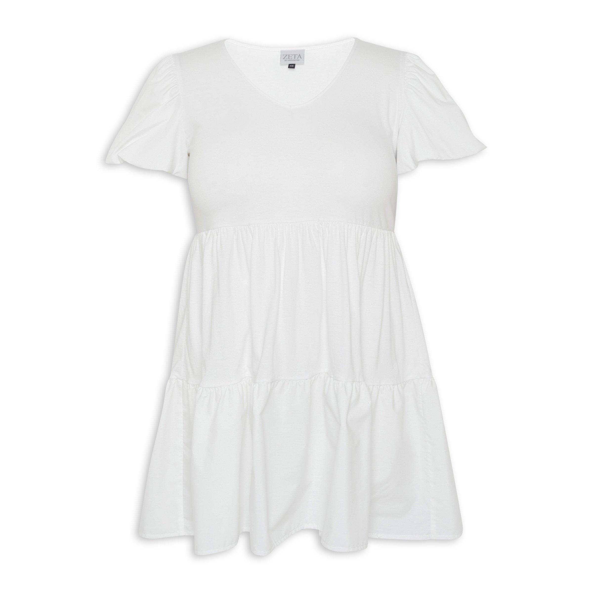 White Tiered Dress (3068937) | Zeta