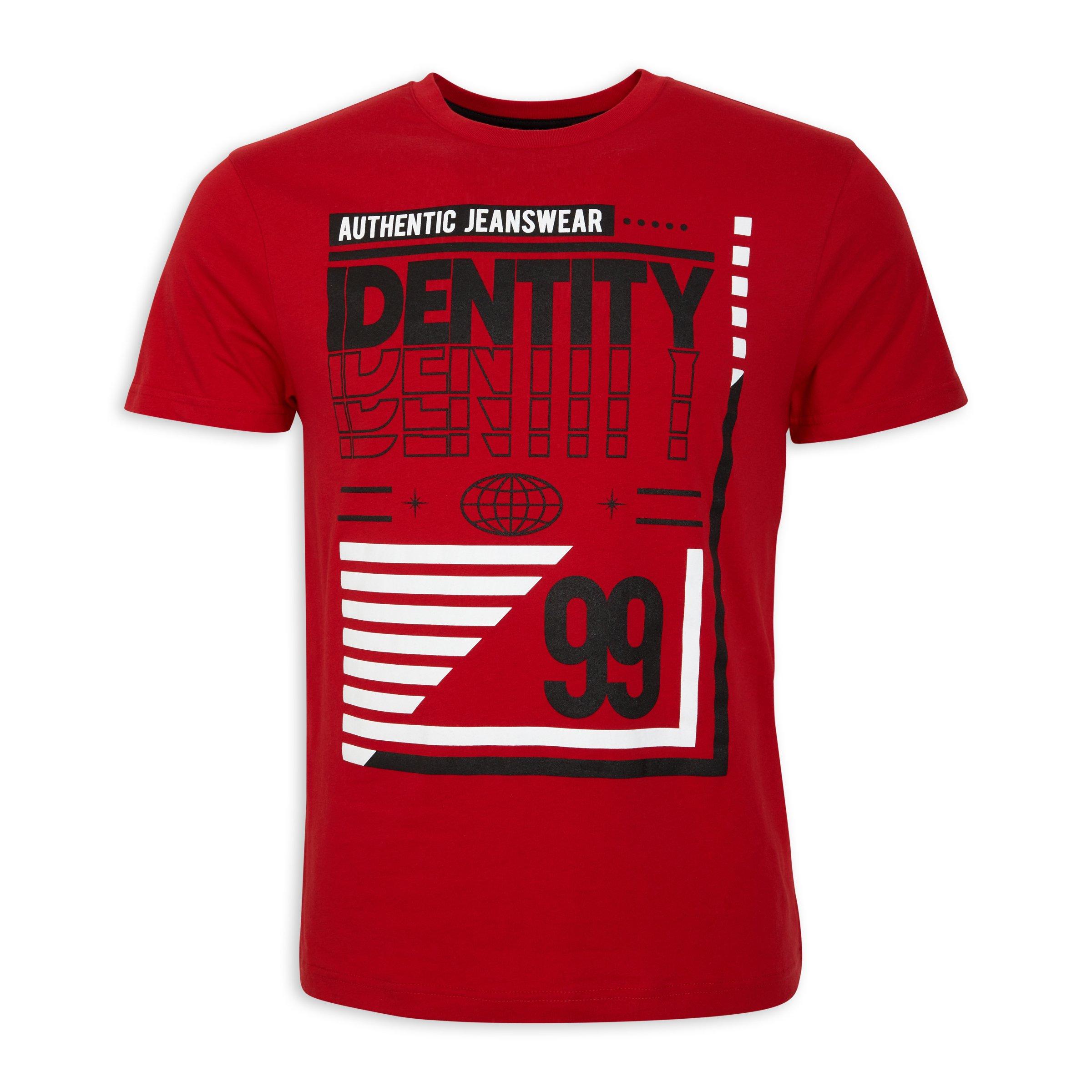Red Branded Tee (3069252) | Identity