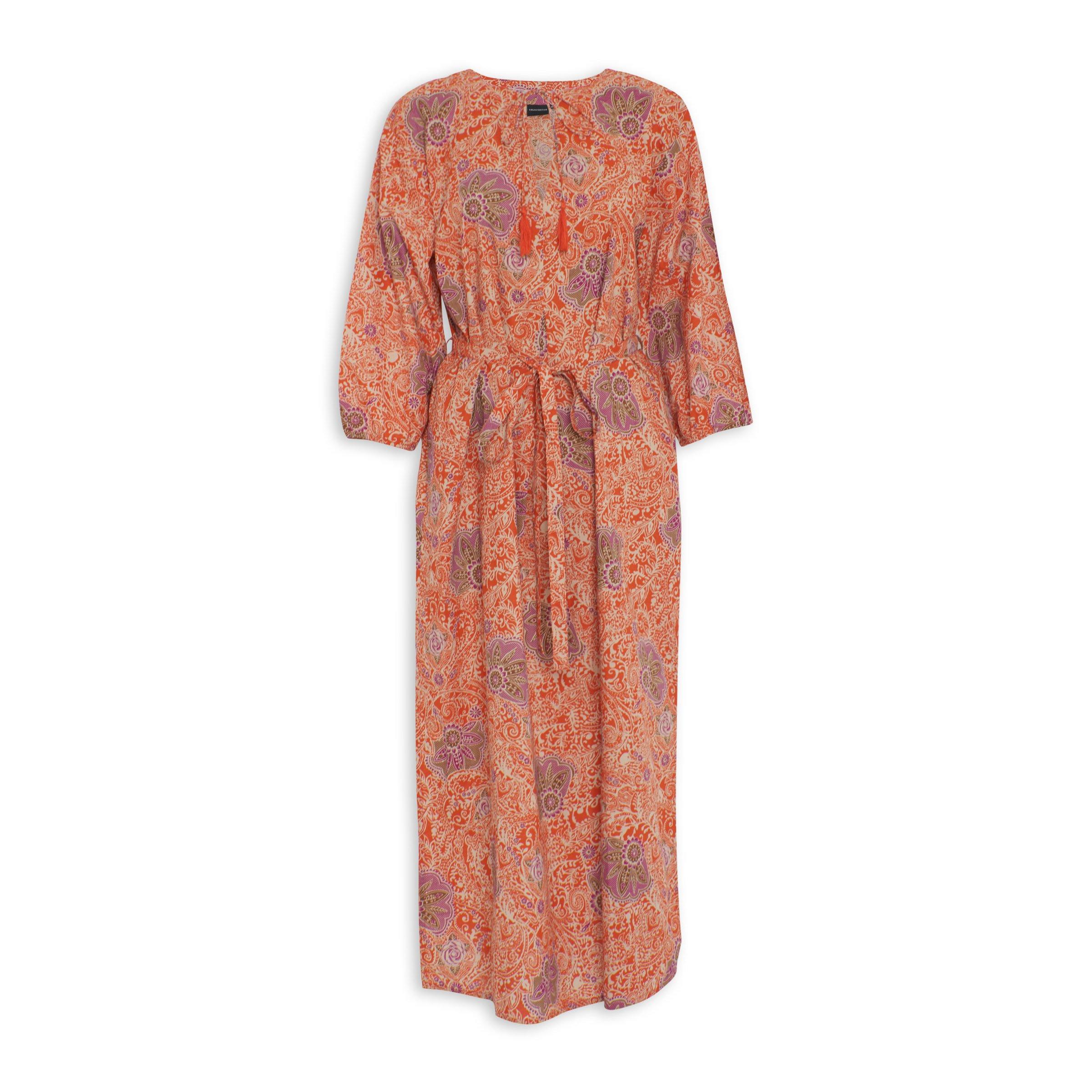 Floral Print Belted Tunic Dress (3069974) | Truworths