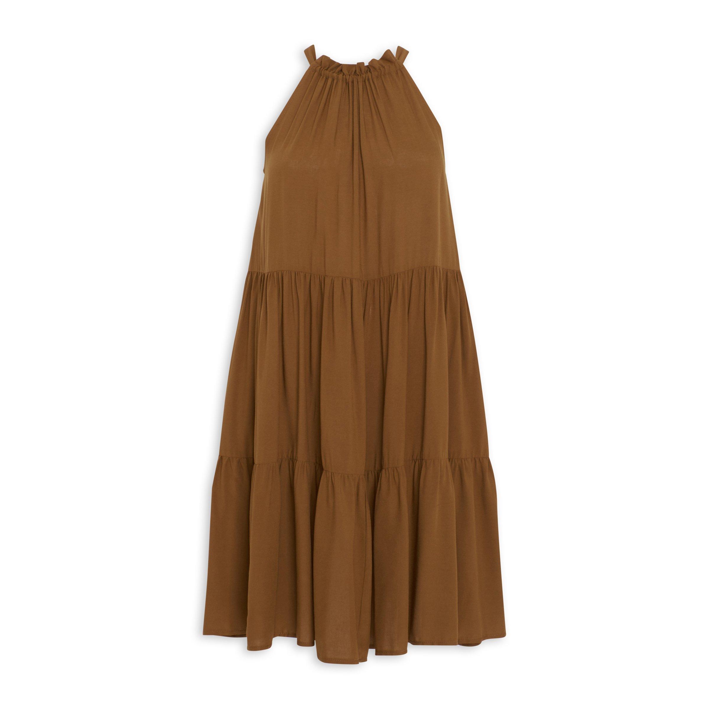 Light Brown Tiered Dress (3070223) | Basix