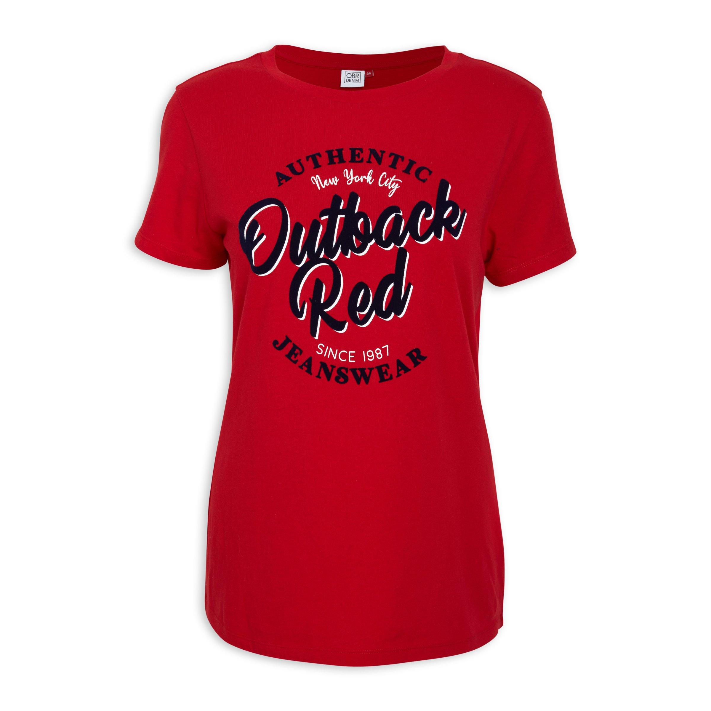 Red Branded Tee (3070391) | OUTBACK RED