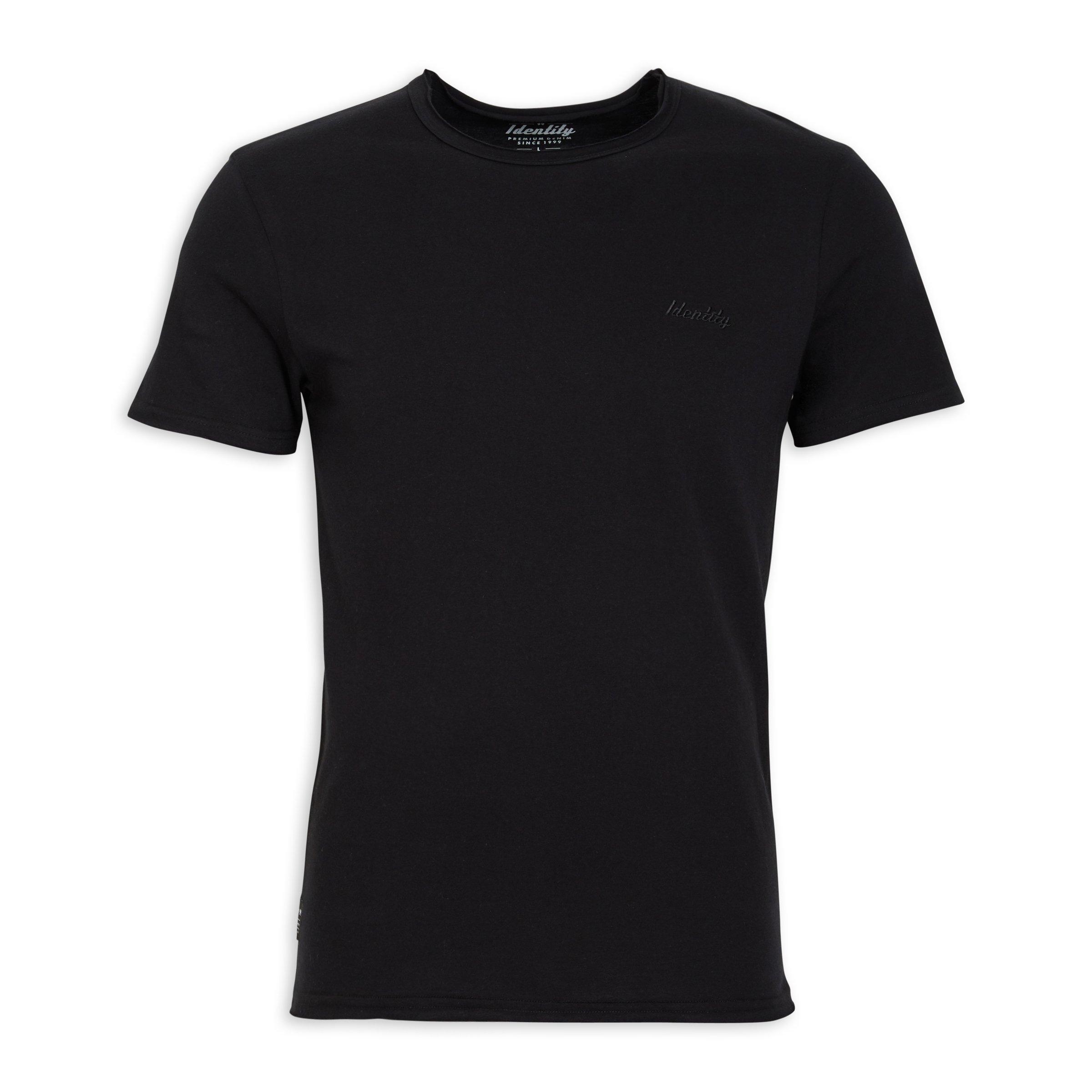 Black Raw Edge Tee (3070419) | Identity