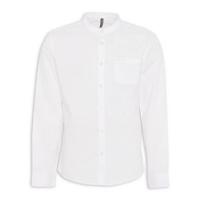 White Smart Mandarin Shirt