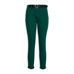 Green Belted Skinny Pant