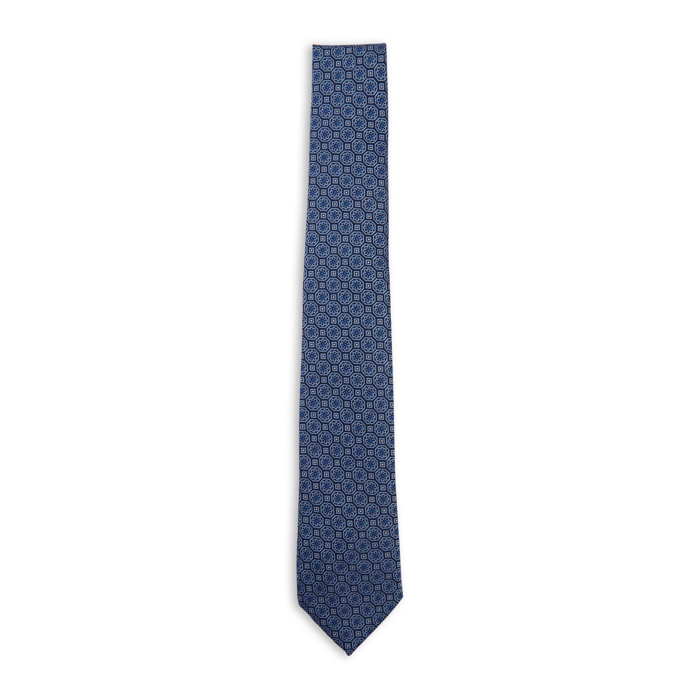 Blue Geometric Print Tie (3071026) | Truworths Man