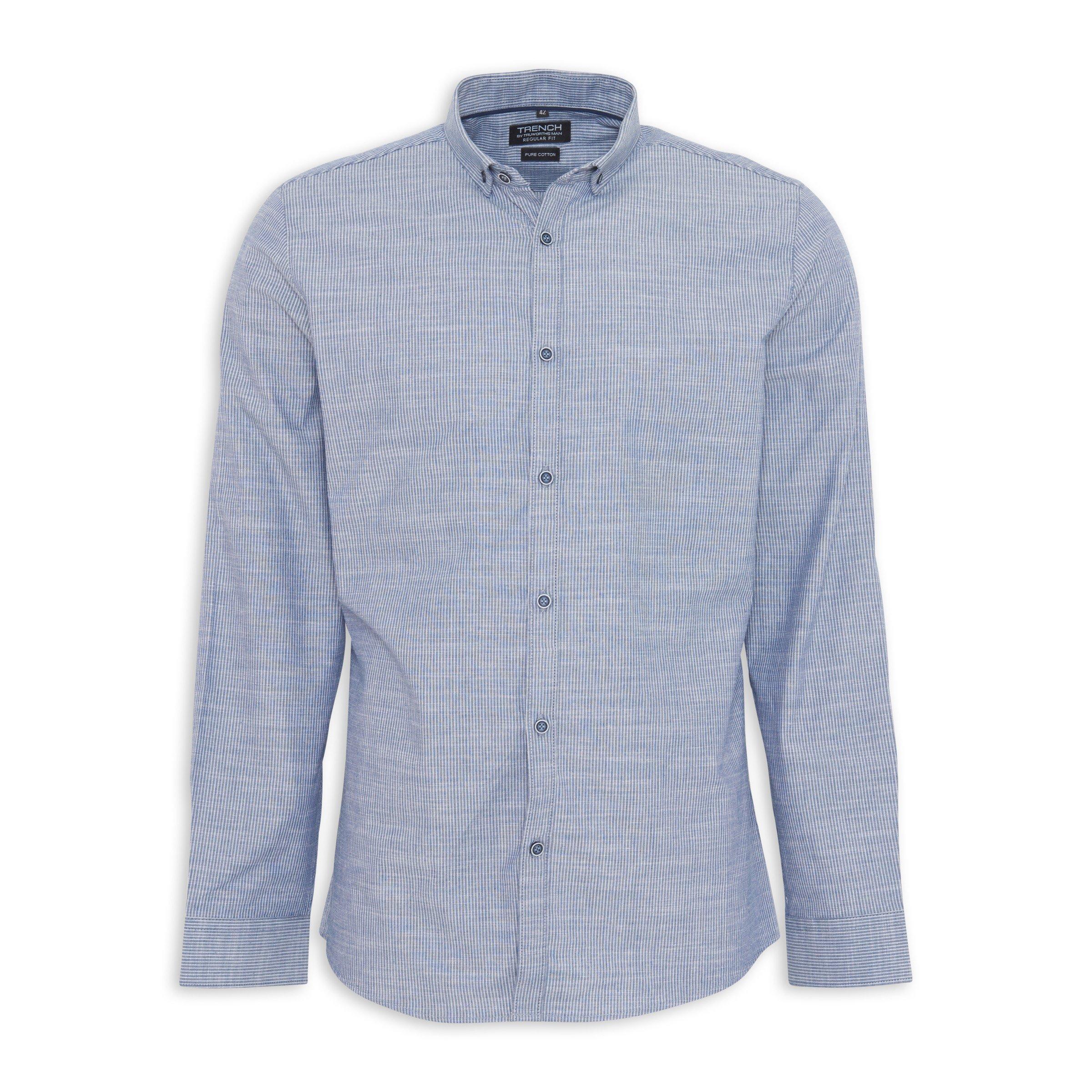 Blue Stripe Shirt (3071197) | Truworths Man