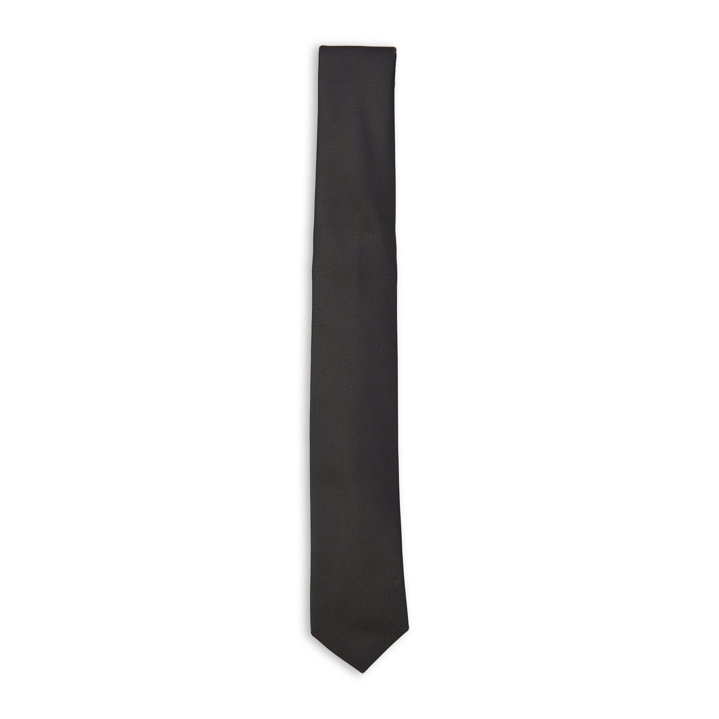 Black Textured Tie (3071247) | Truworths Man