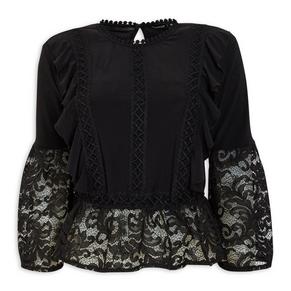 Black Lace Combo Top