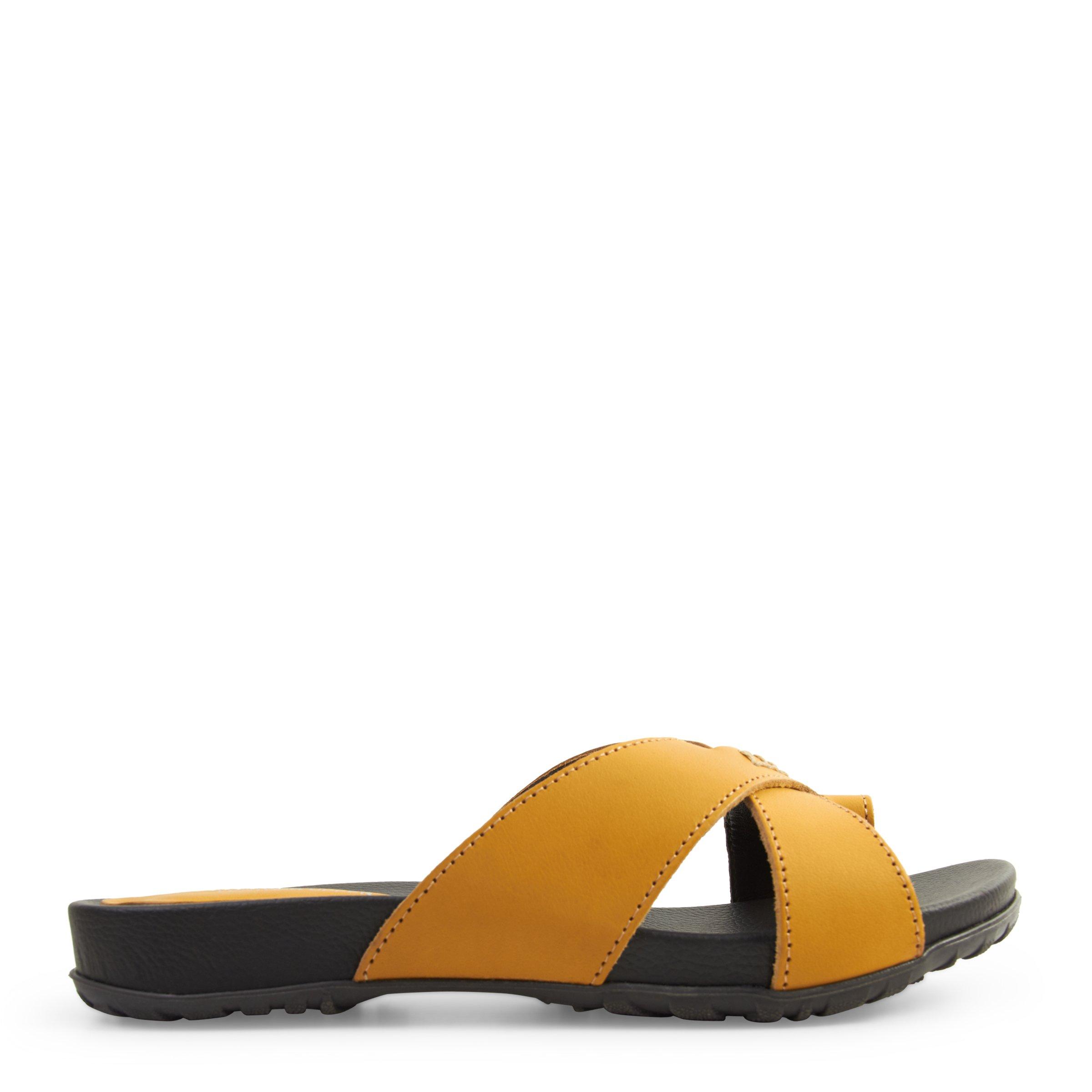 Mustard Toe Post Mule (3071976) | Truworths