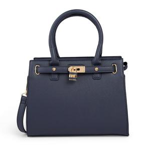 Navy Blue Shopper Bag