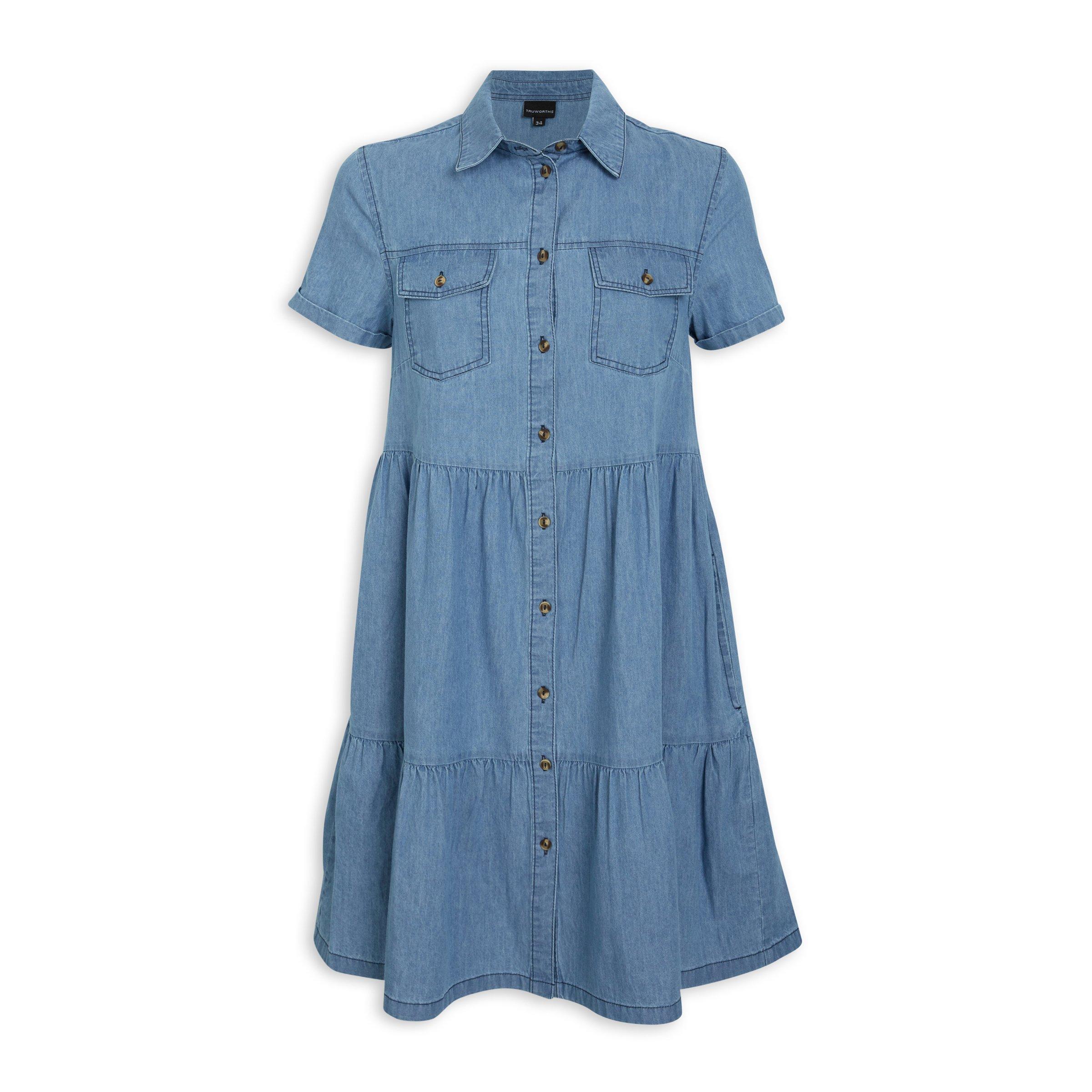 Indigo Denim Shirt Dress 3072209 Truworths