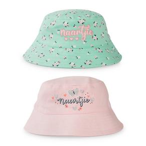 2-pack Newborn Girl Bucket Hats