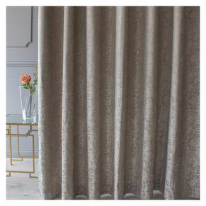 Chenille Pewter Taped Curtain