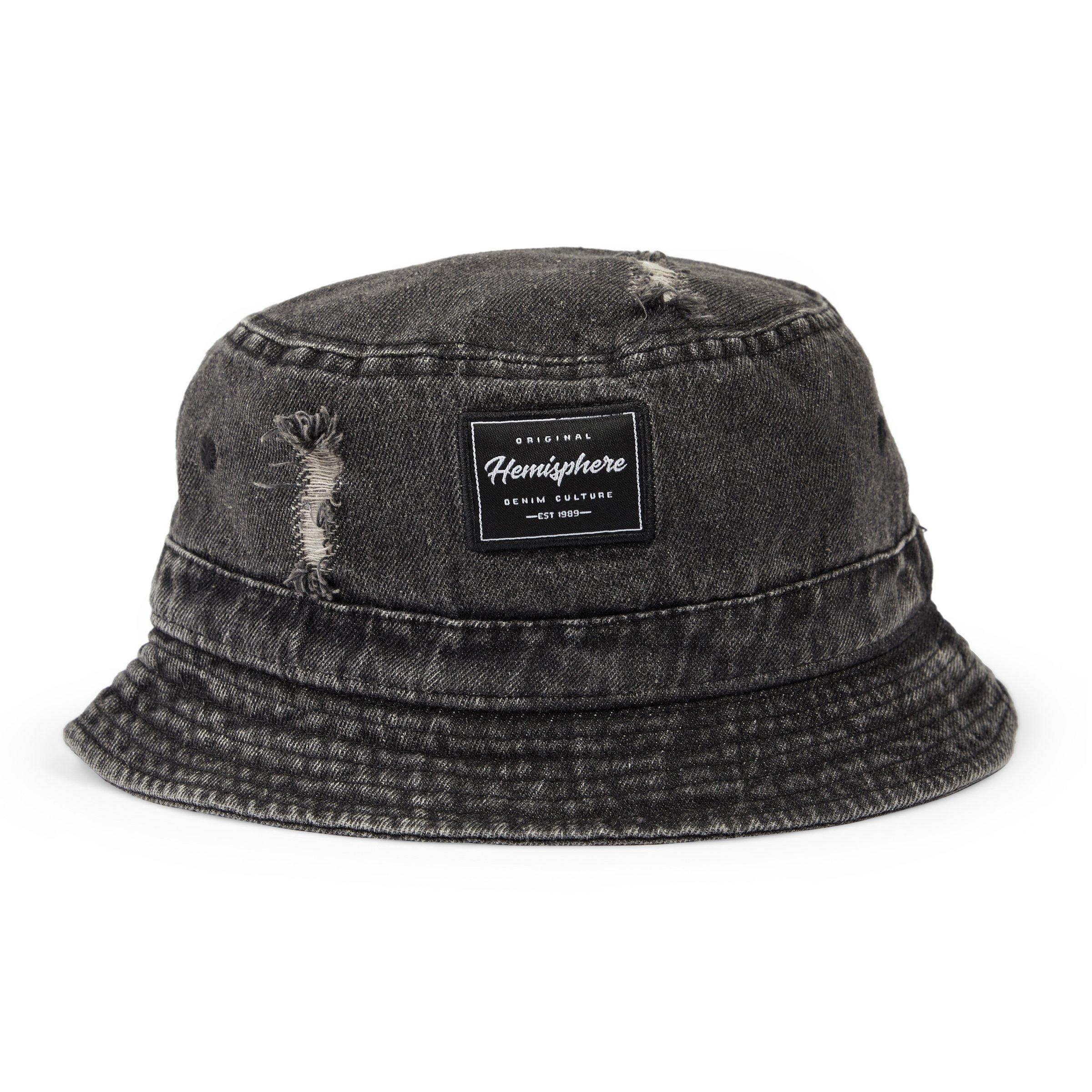 Charcoal Denim Floppy Hat (3072561) | Hemisphere