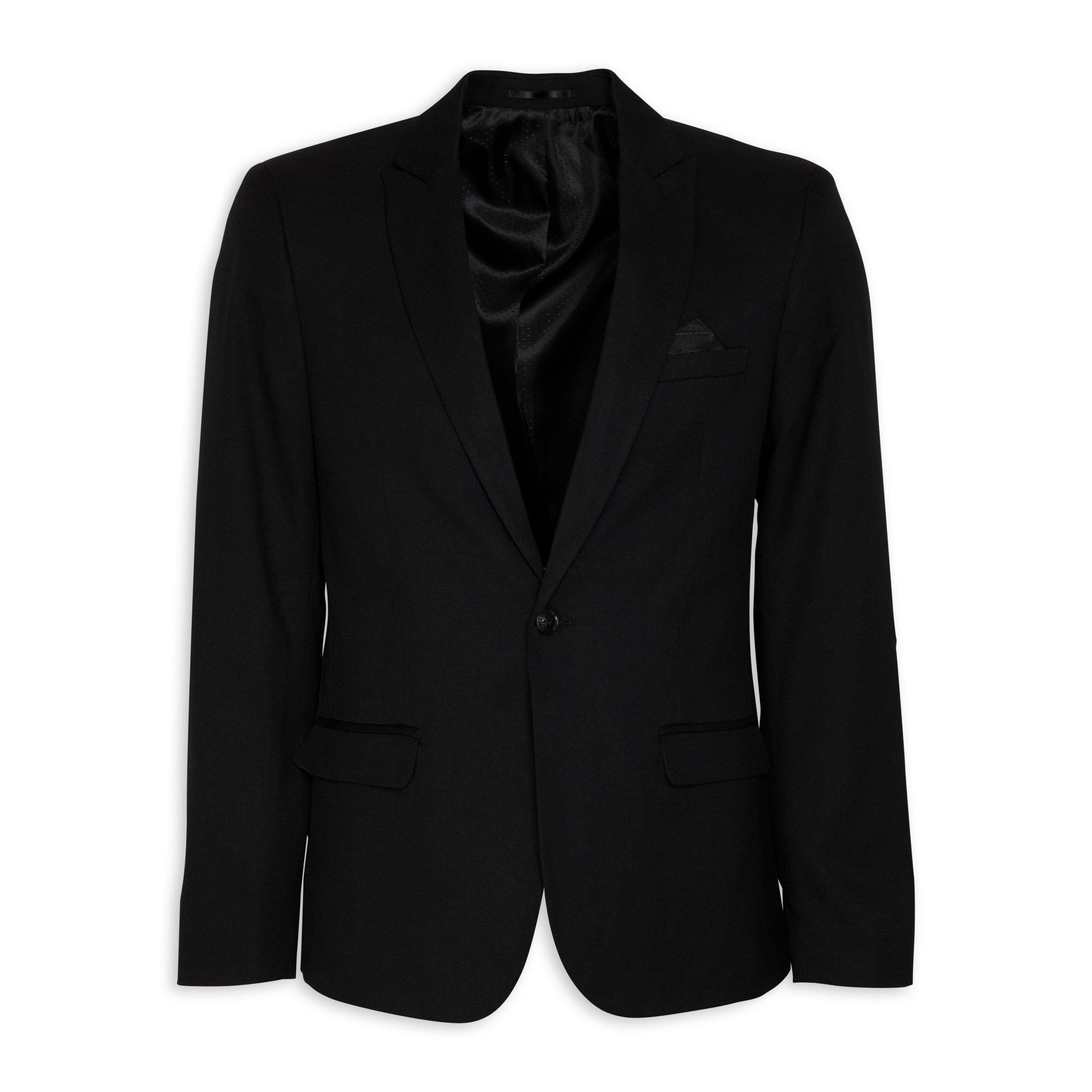 Black Slim Co-ord Blazer (3072587) | Truworths Man