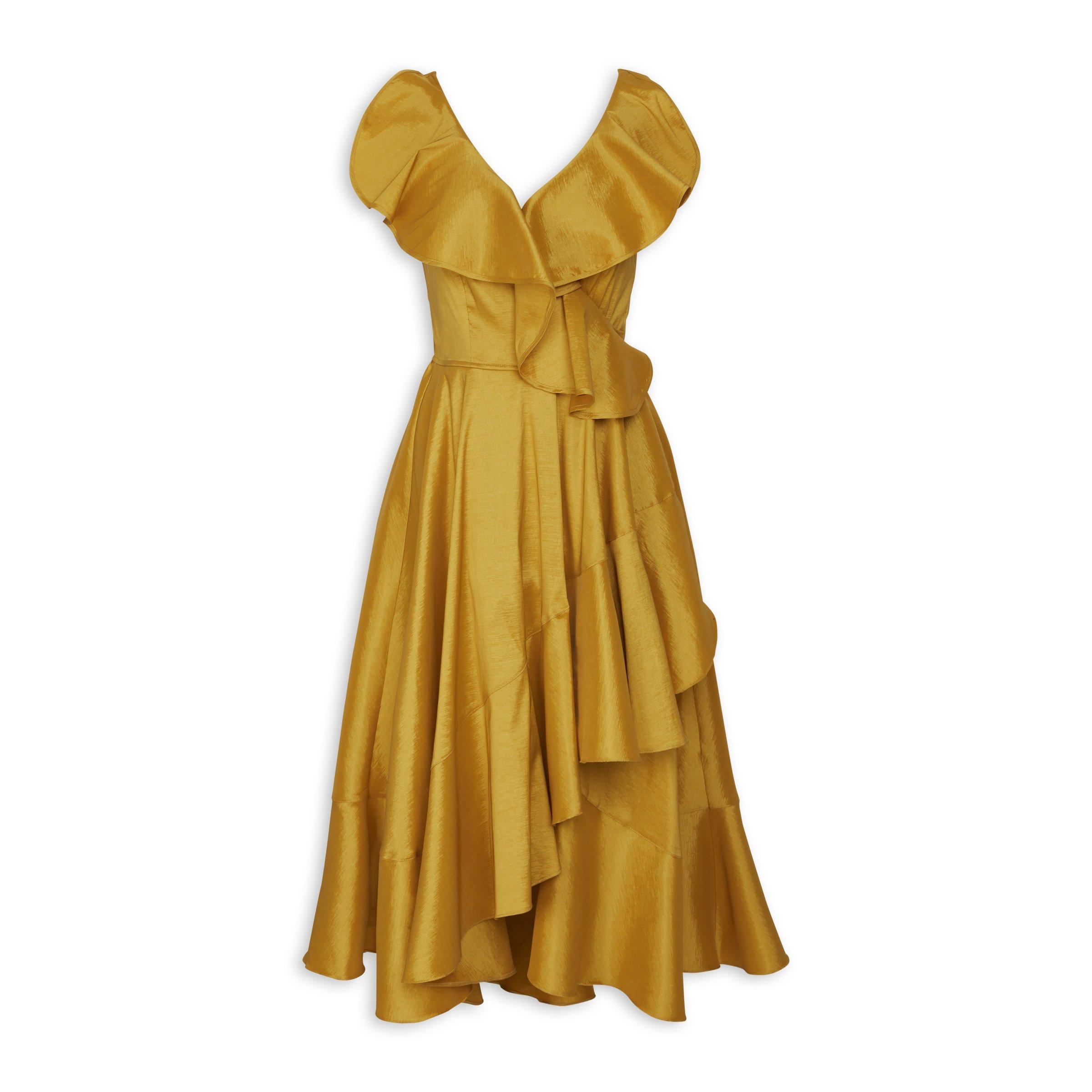 Gold Evening Wrap Dress (3072956) | Essence