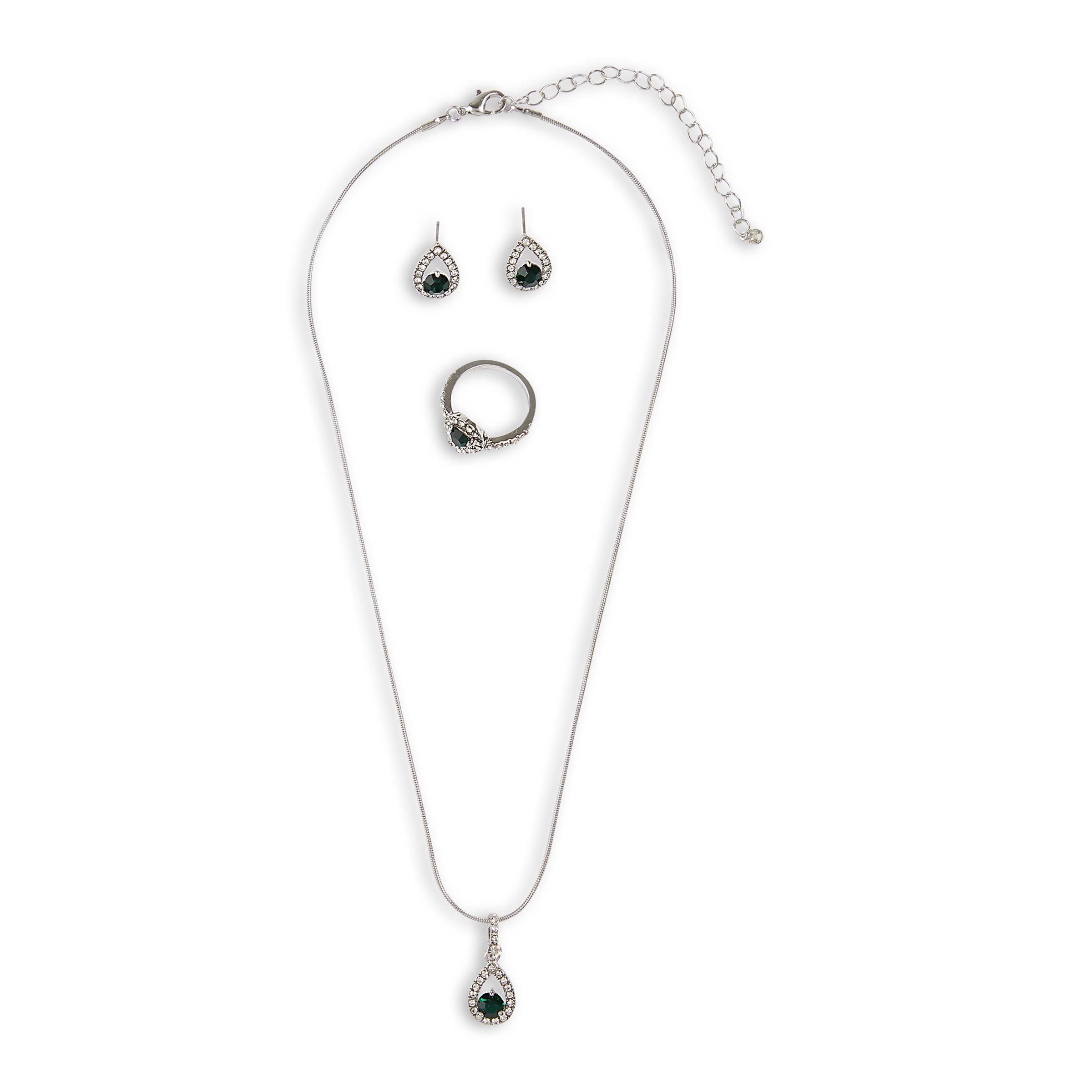 Green Stone Jewellery Set (3073458) | Truworths