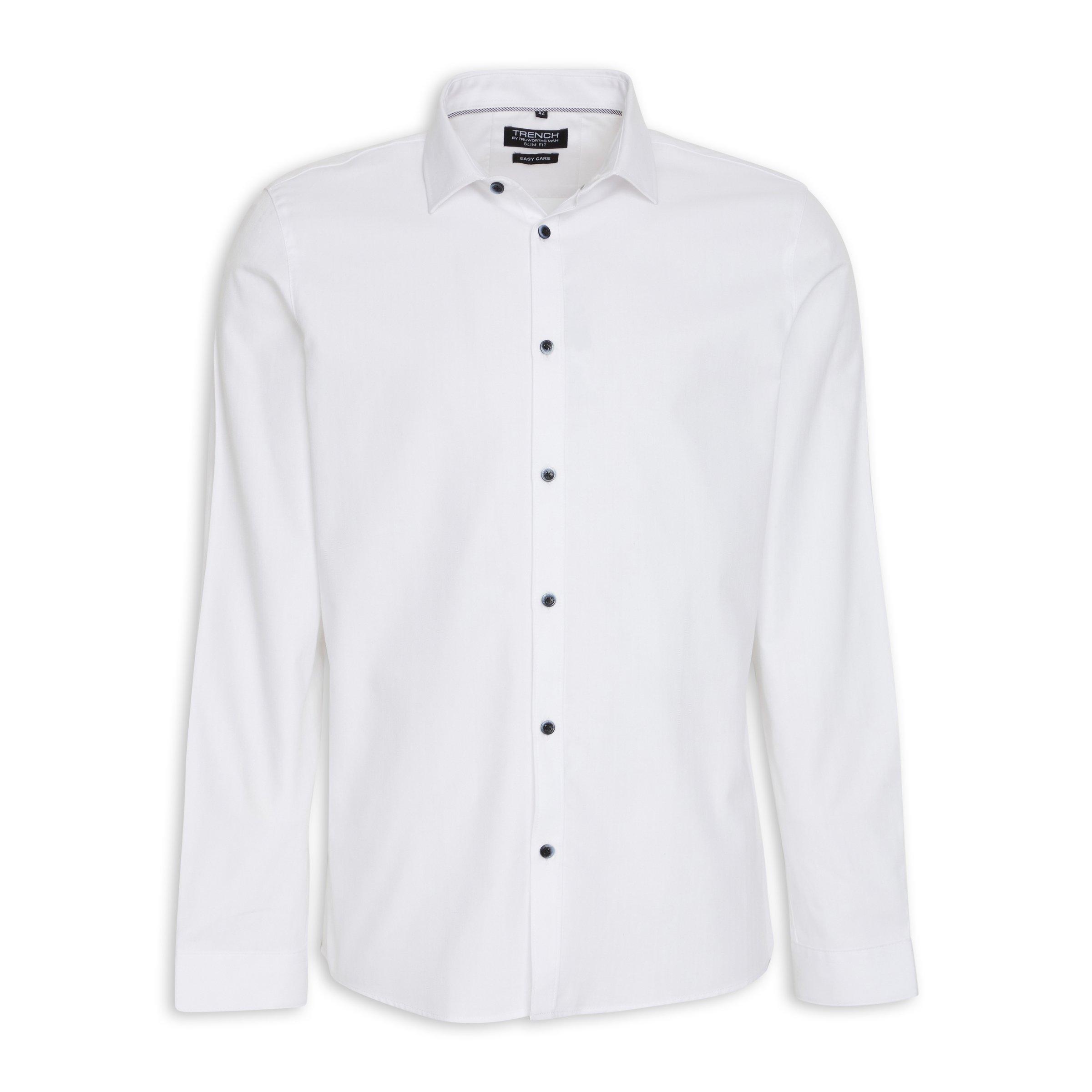 White Slim Fit Shirt (3073566) | Truworths Man