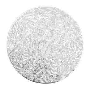 Silver Leaf Round Placemat 38cm