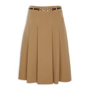 Camel A-line Skirt