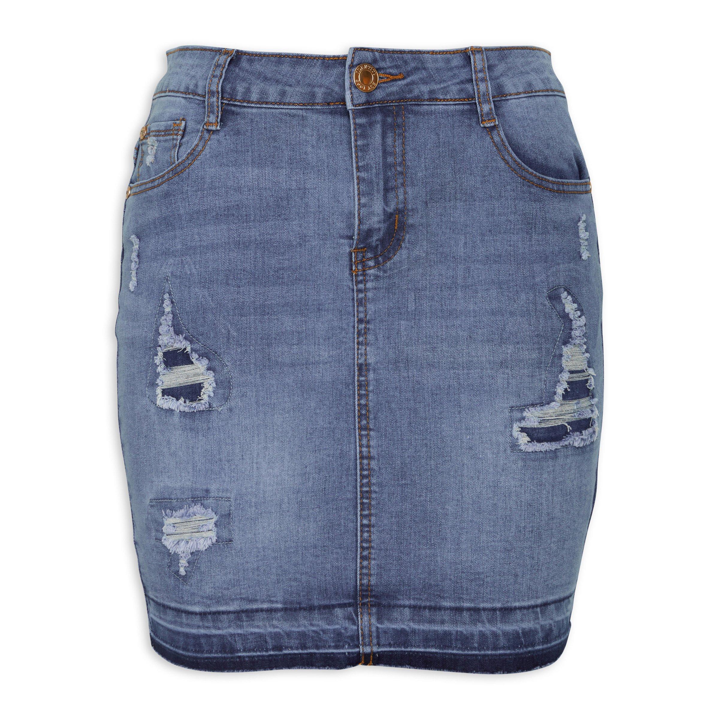 Indigo Denim Mini Skirt (3074716) Identity