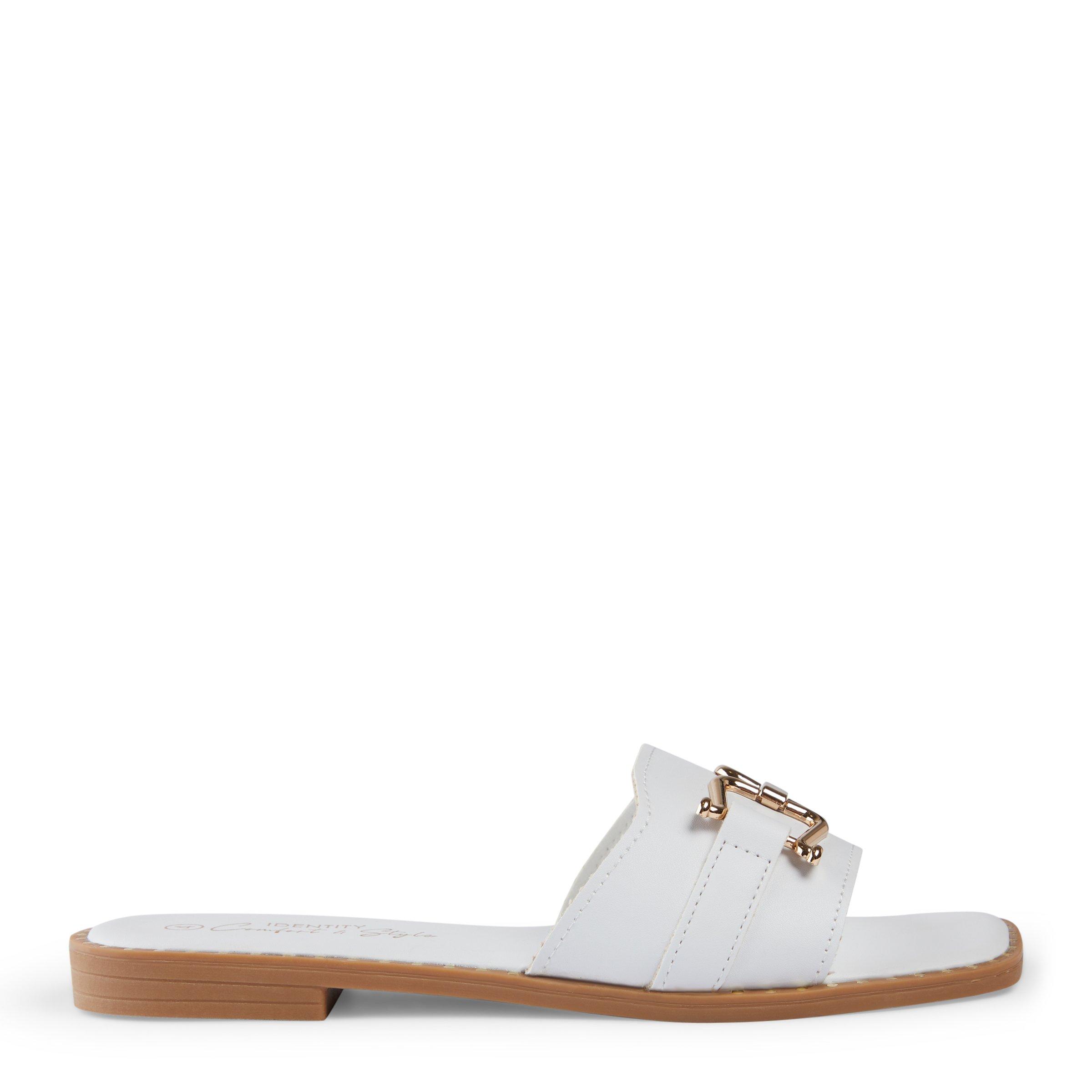 White Gold Buckle Mule (3075346) | Identity