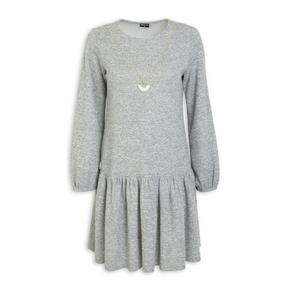 Grey A-Line Dress