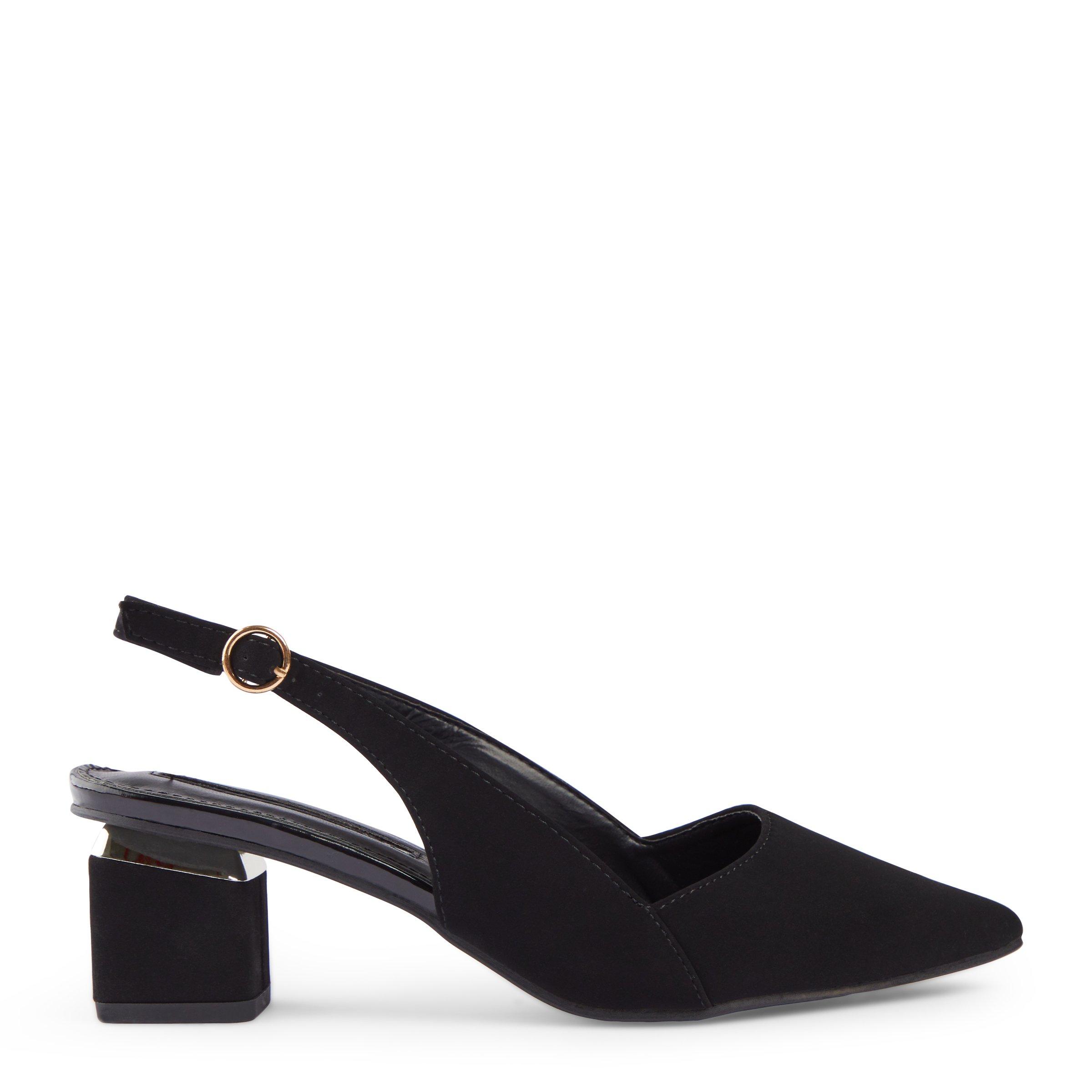 Black Low Heel Slingback (3075945) | Identity