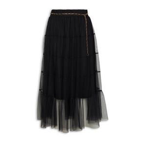 Black Tiered Skirt