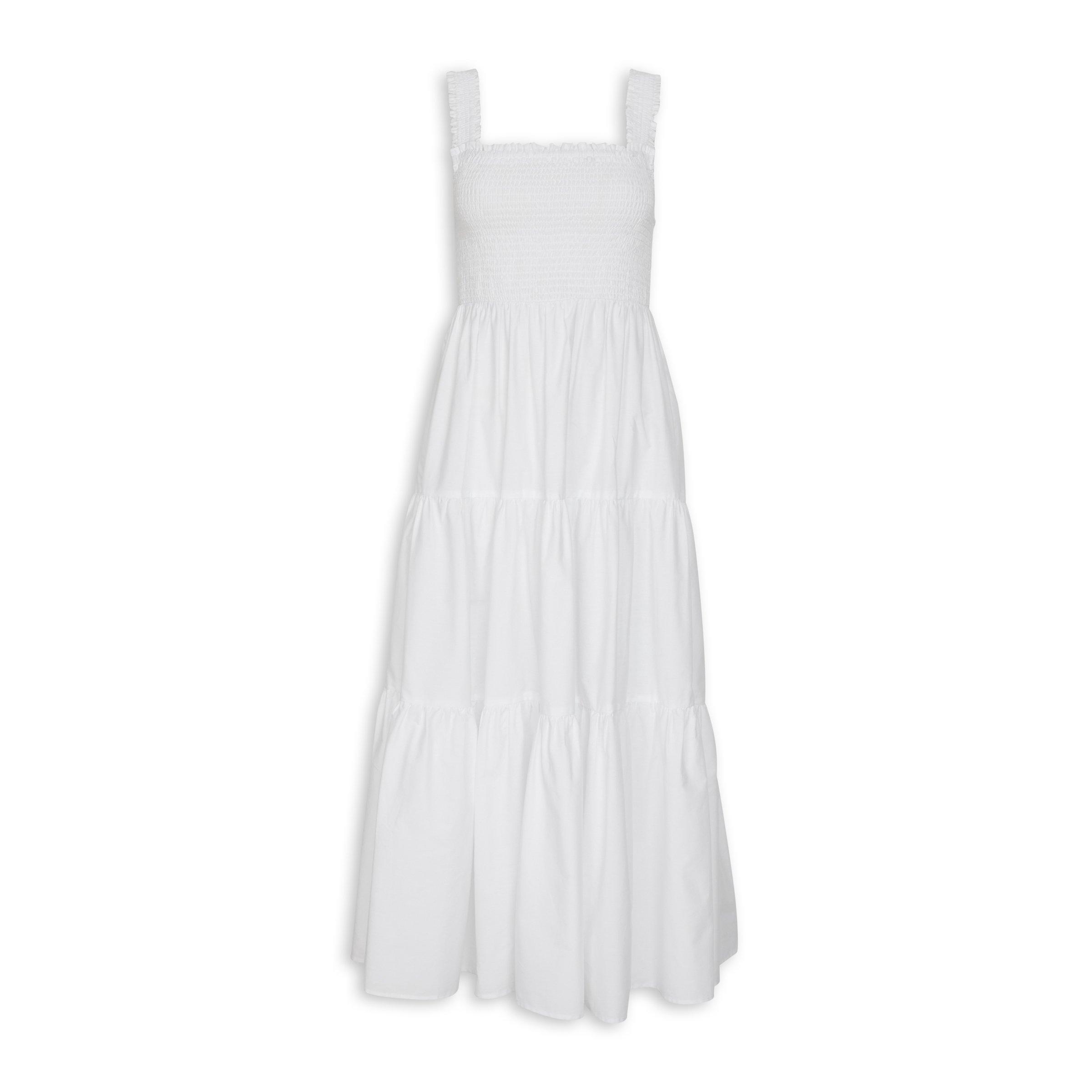 White Tiered Dress (3076269) | Truworths