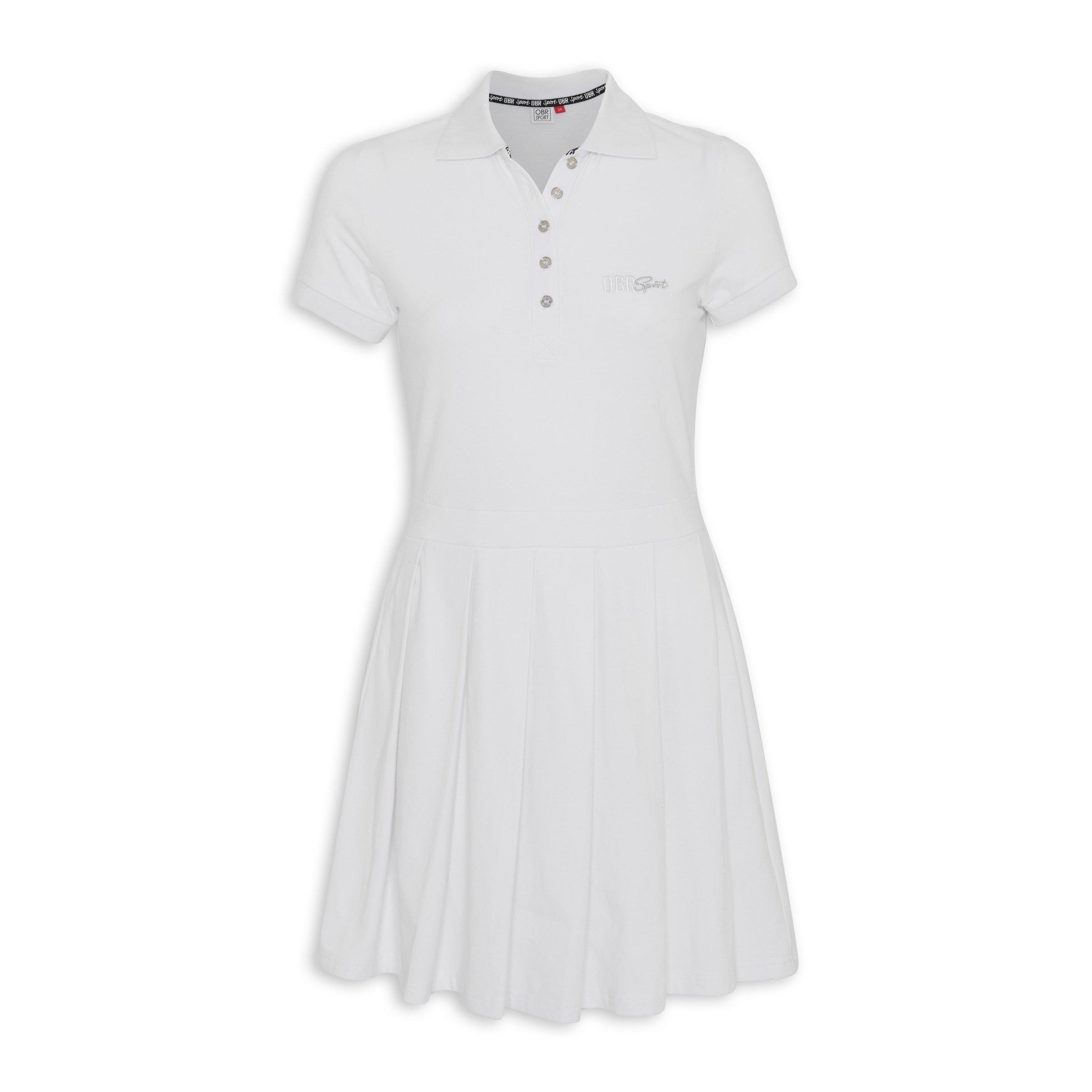 White Pleated Tennis Dress (3078105) | OUTBACK RED