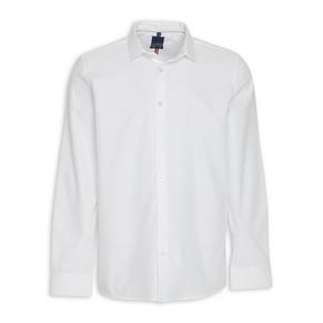 White Dobby Texture  Regular Shirt