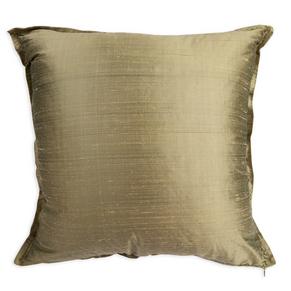 Olive Raw Silk Scatter Cushion
