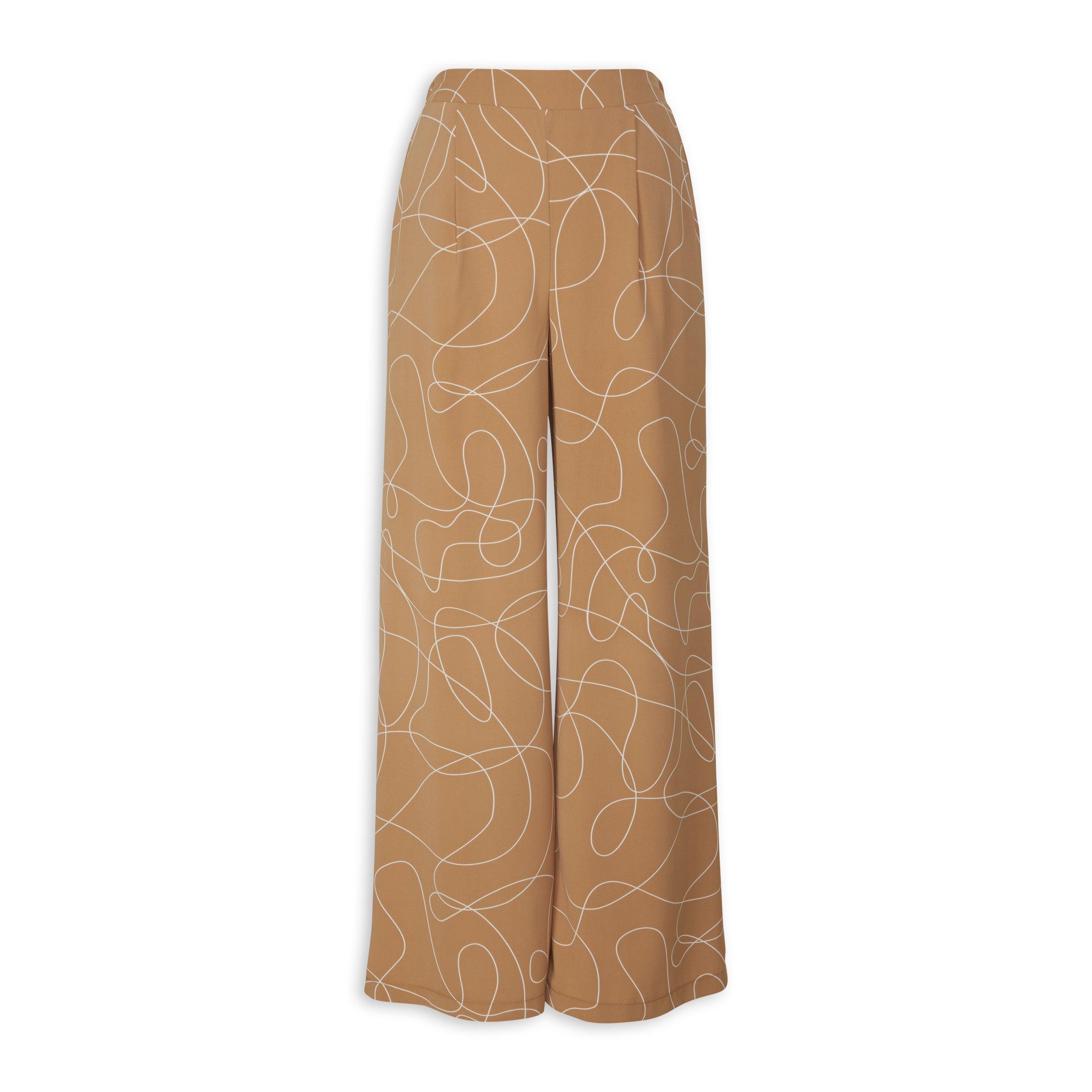 Camel Line Print Wide Leg Pant (3079970) | Inwear