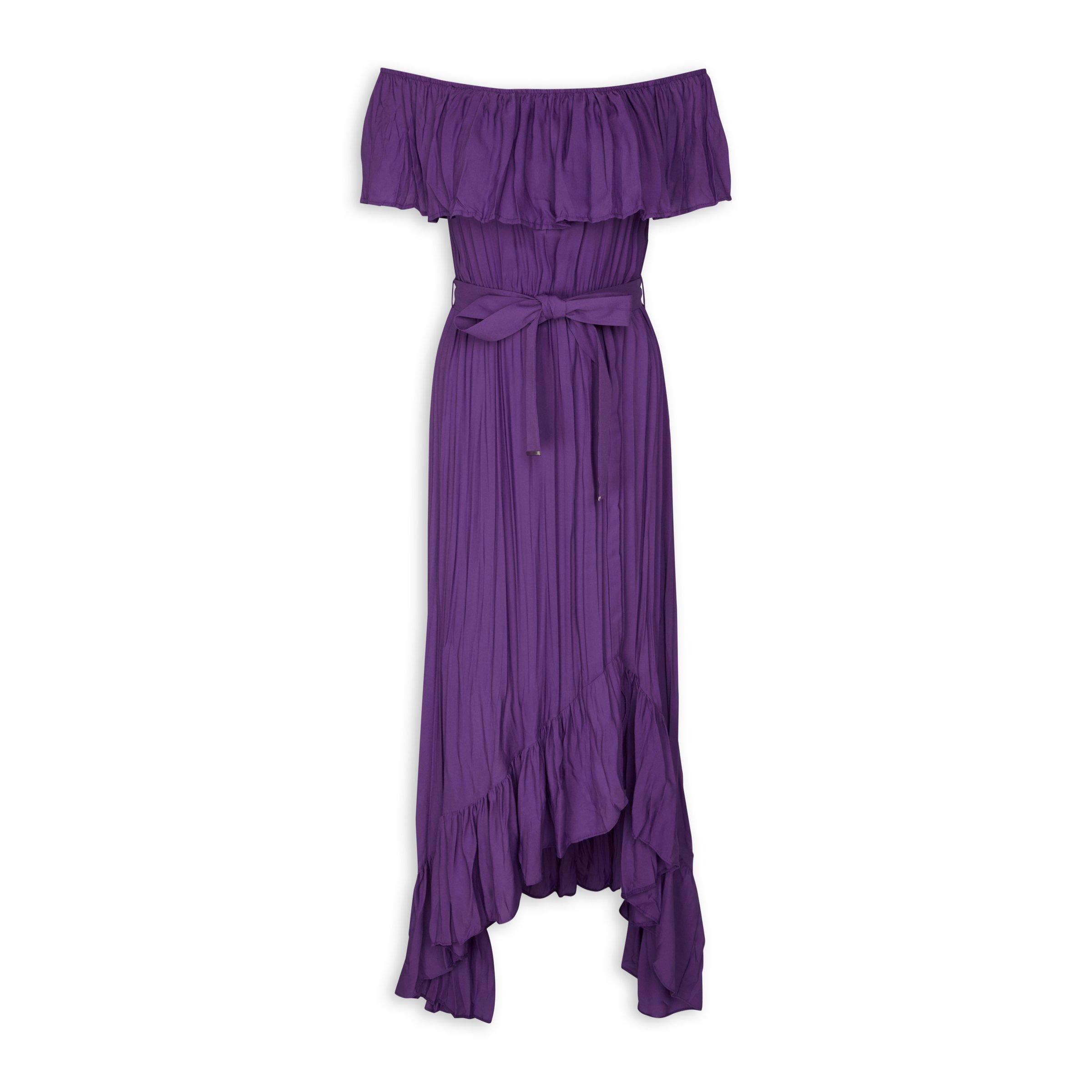 Purple Off The Shoulder Dress (3081791) | Inwear