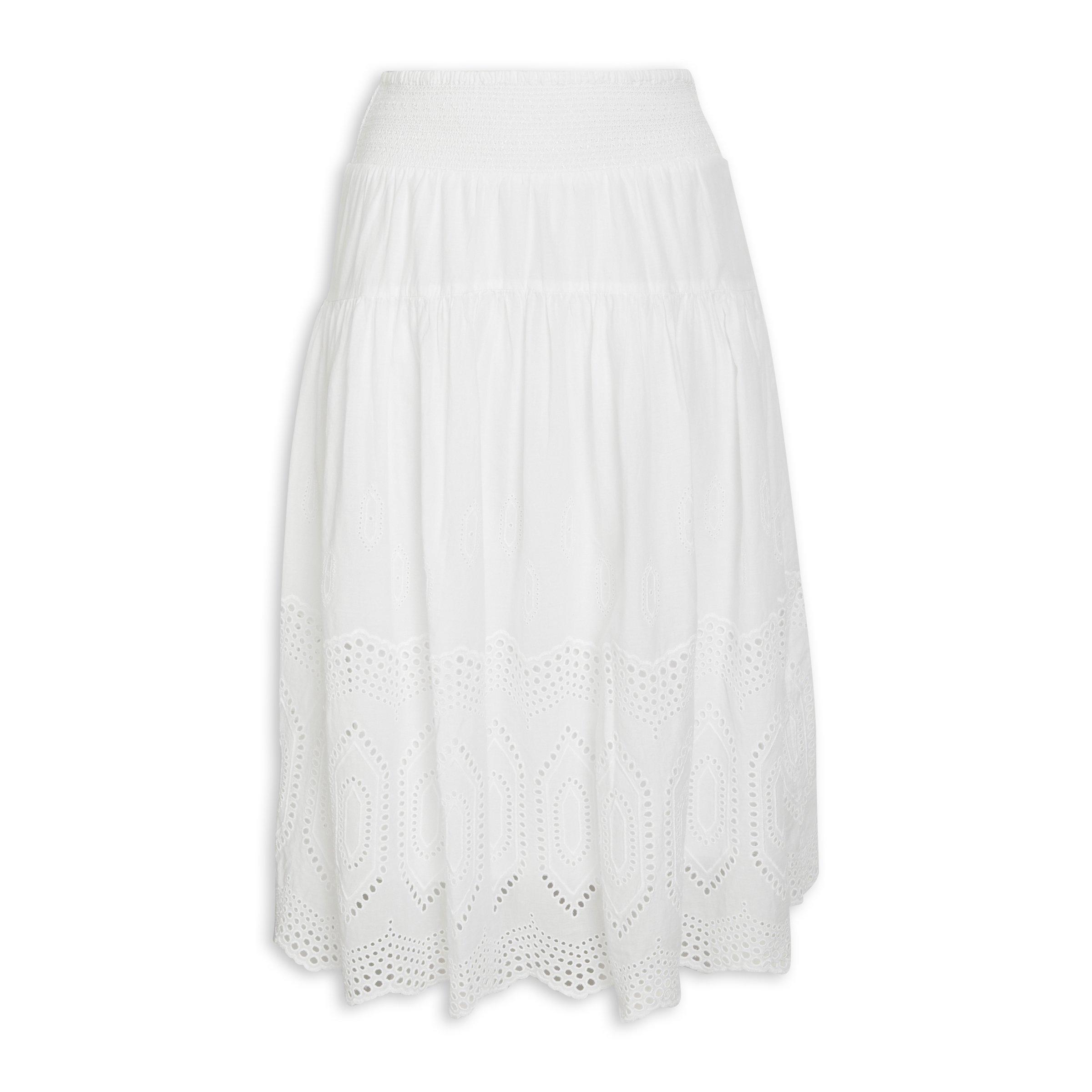 White A-line Skirt (3081911) | TRS