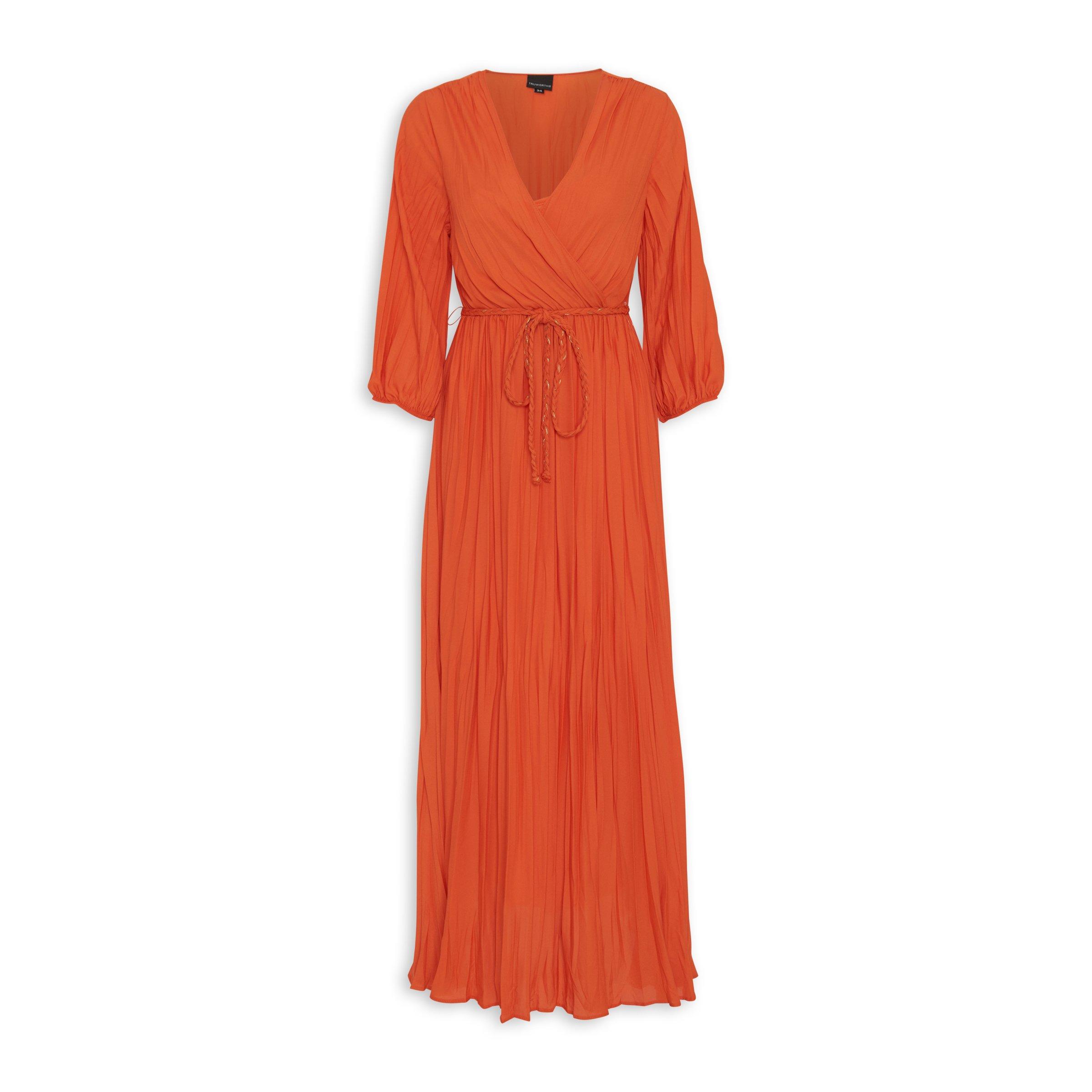 Orange Belted Dress (3082090) | Truworths