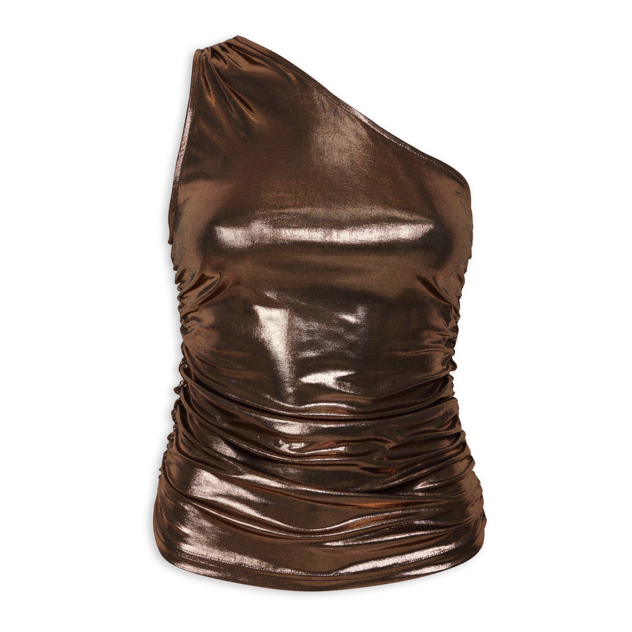 Bronze One Shoulder Party Top (3082376) | Inwear