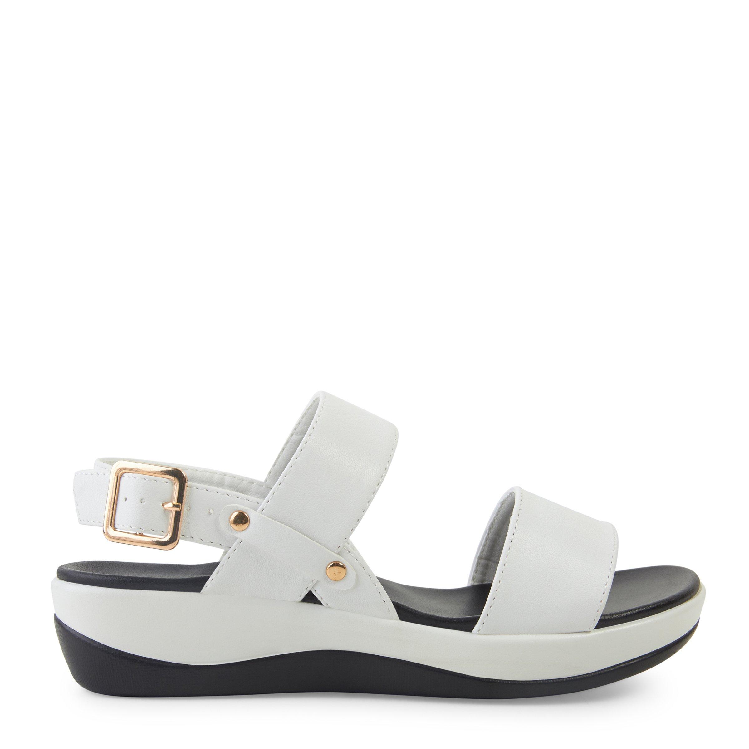 White Boldly Strapped Sandal (3082569) | Truworths
